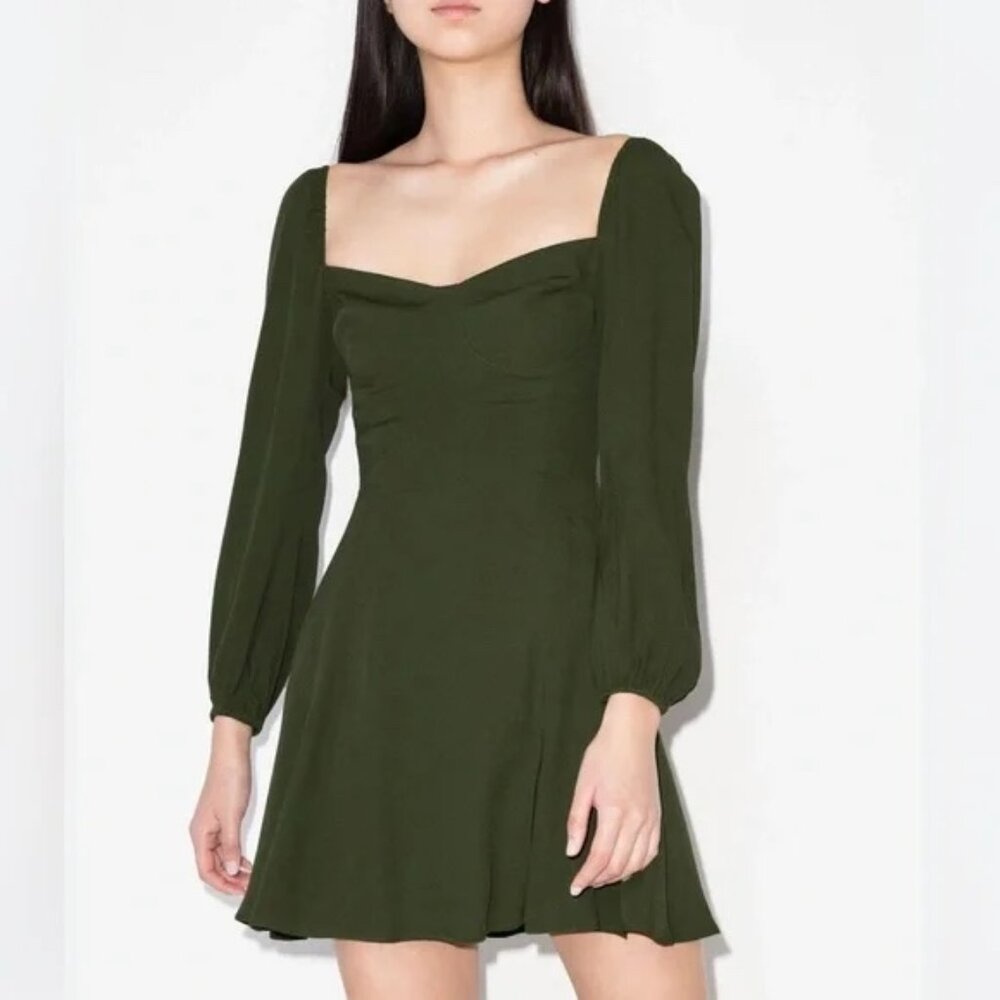 Reformation Mochi Dress - Size 6 - Olive